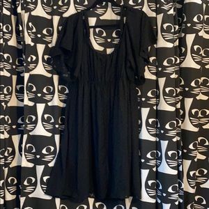 Torrid off shoulder dress black